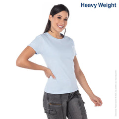 Women’s Heavy Weight Crew Neck Short Sleeve Silhouette T-Shirt