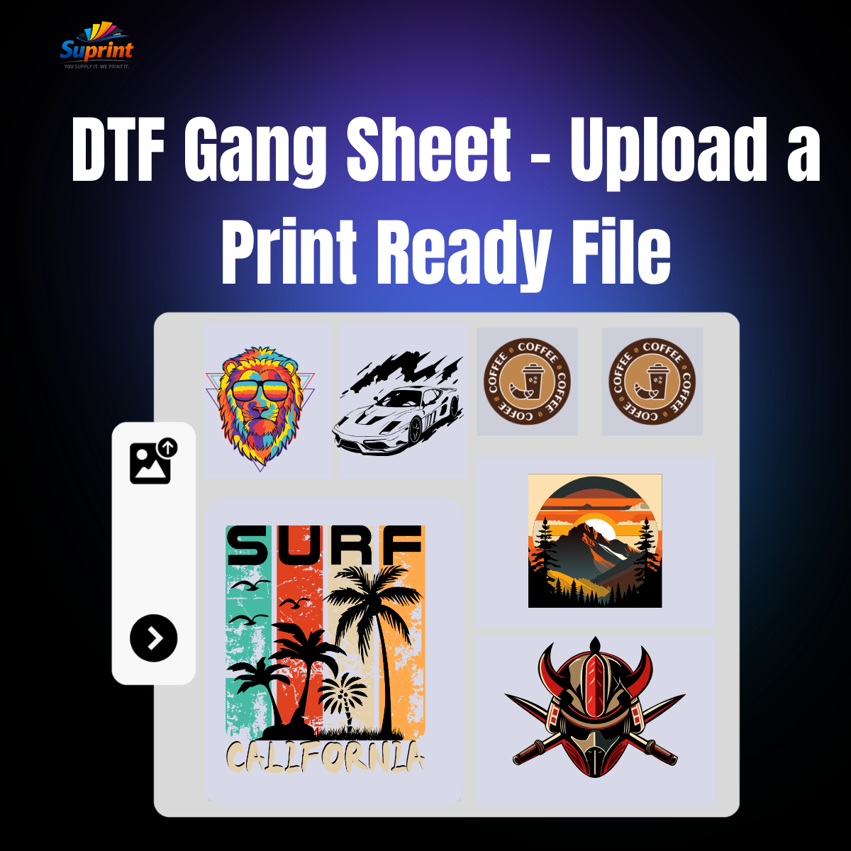 Premade DTF Gang Sheet Uploder